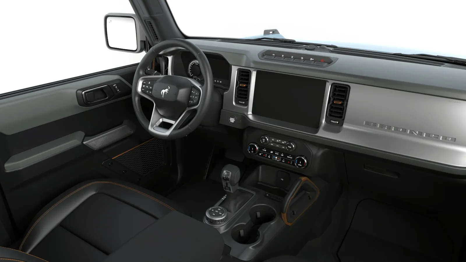 Bronco, Badlands, interiér Kůže Onyx, dashboard-side