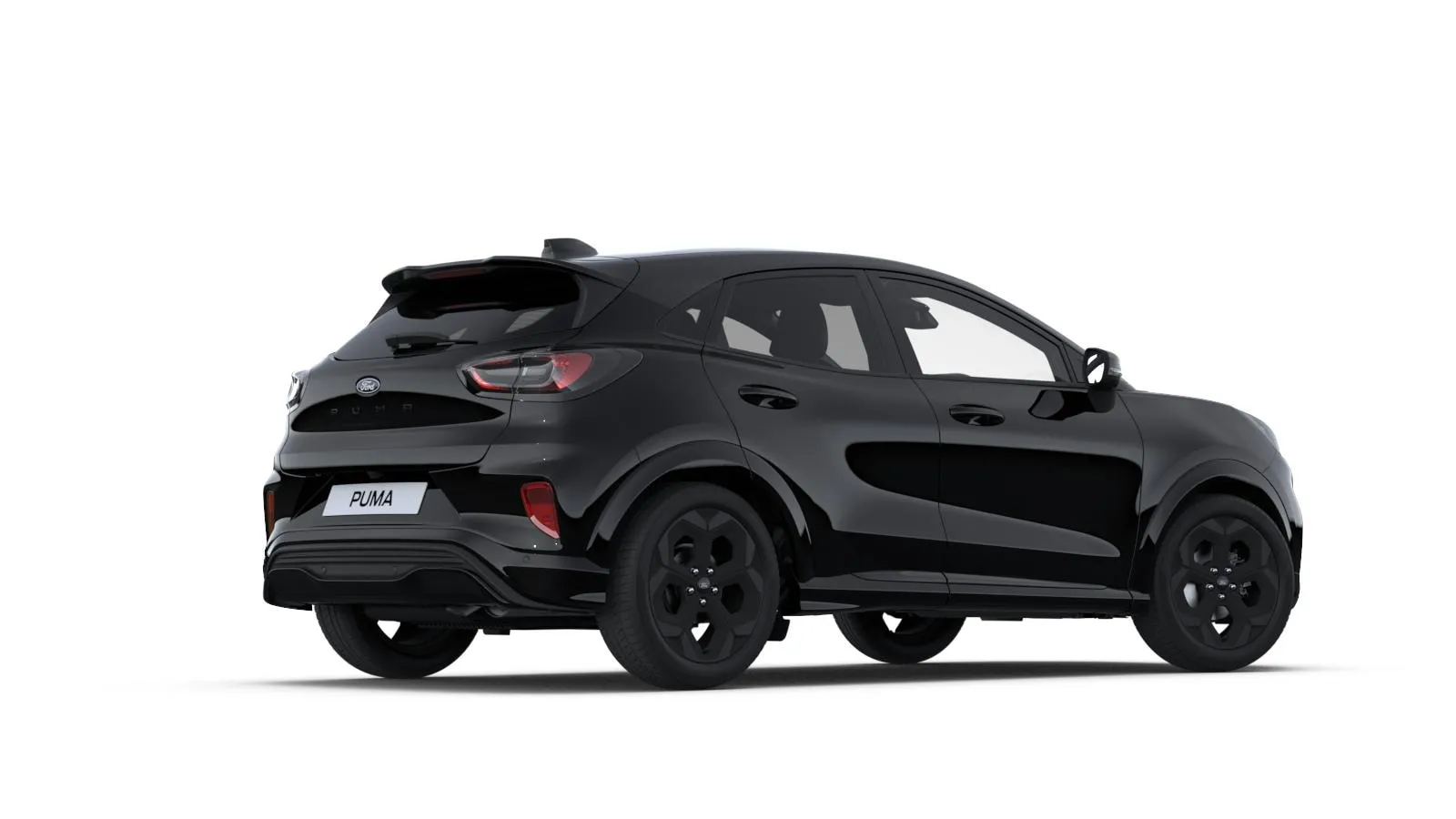 Ford Puma (facelift 2024) BlueCruise Edition v barvě černá Agate – pohled zezadu