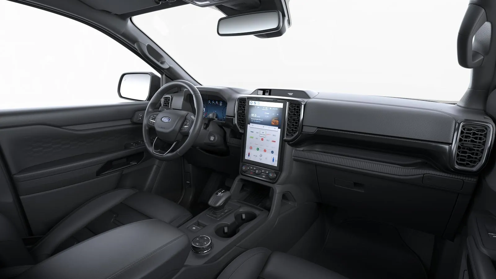 Ranger Double Cab, Limited, interiér Kůže Apex, dashboard-side