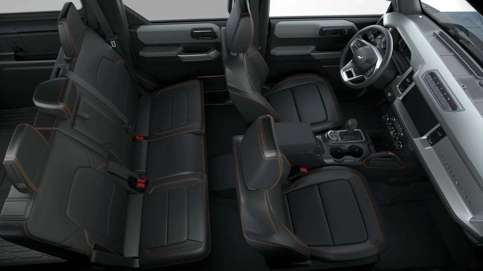 Bronco, Badlands, interiér Kůže Onyx, rear-seats