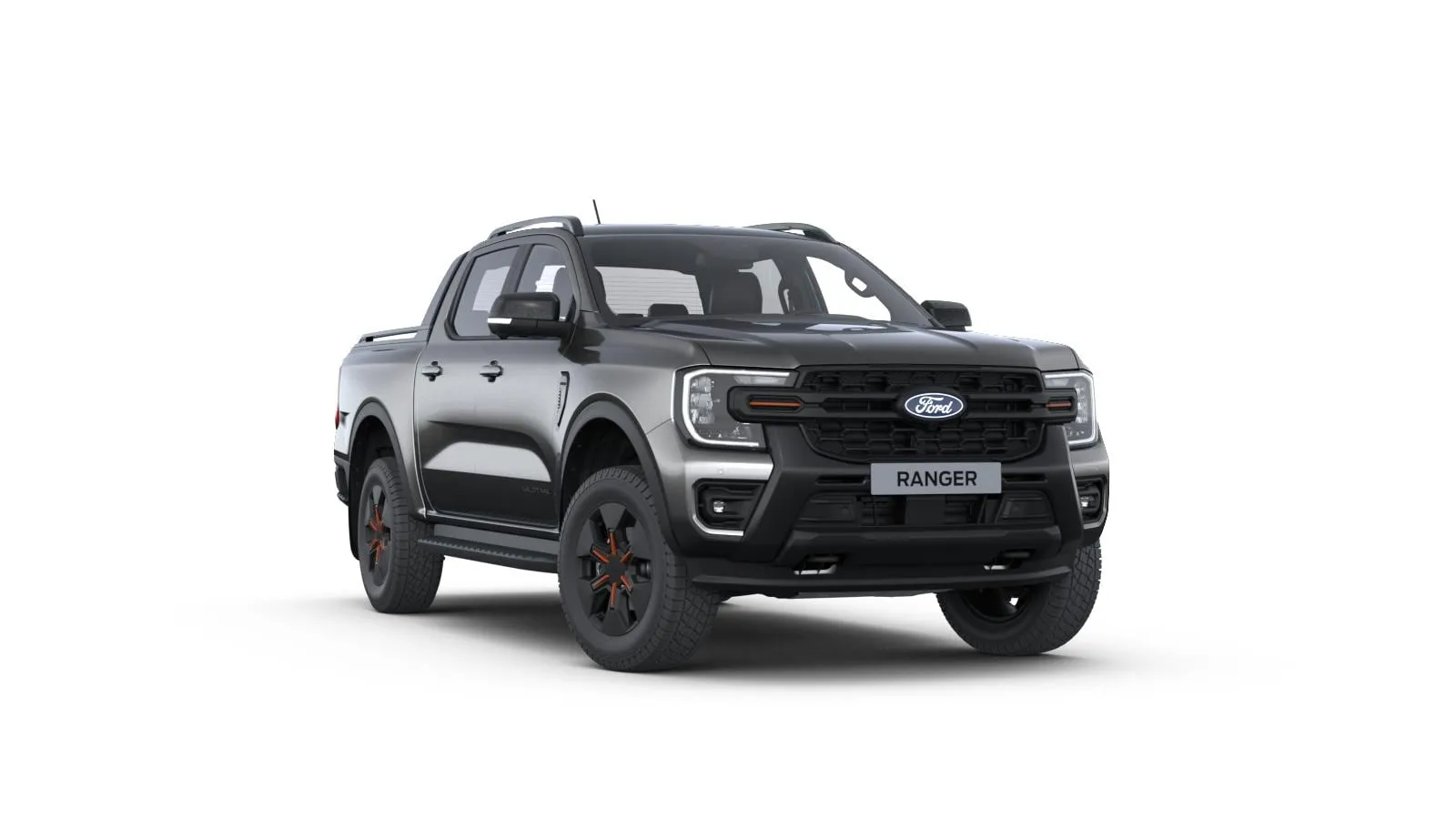 Ranger Double Cab, Wildtrak, Metalický lak karoserie – šedá Carbonized, front