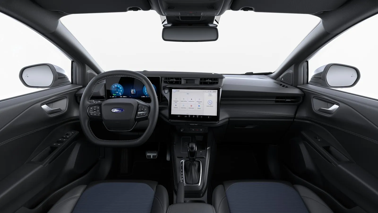 Puma, BlueCruise Edition, interiér Čalounění v modré a černé v kombinaci Vinyl/látka, dashboard