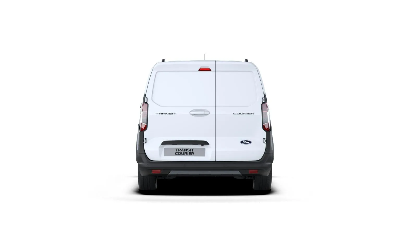Ford Transit Courier Van Active v barvě bílá Frozen – pohled zezadu