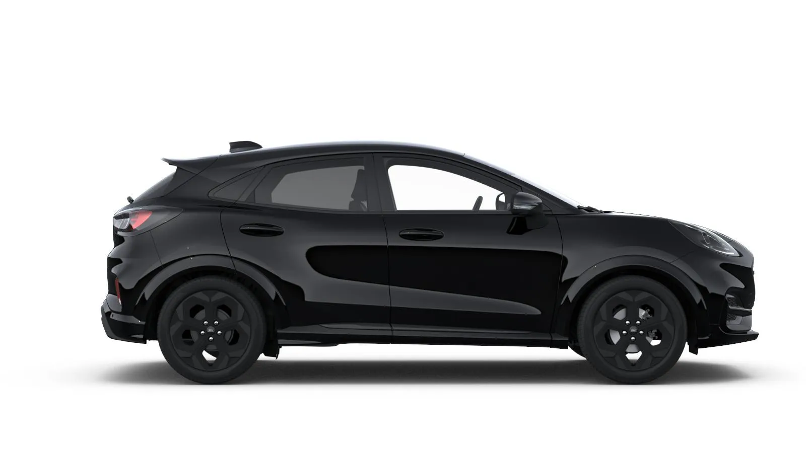 Ford Puma (facelift 2024) BlueCruise Edition v barvě černá Agate – pohled z boku