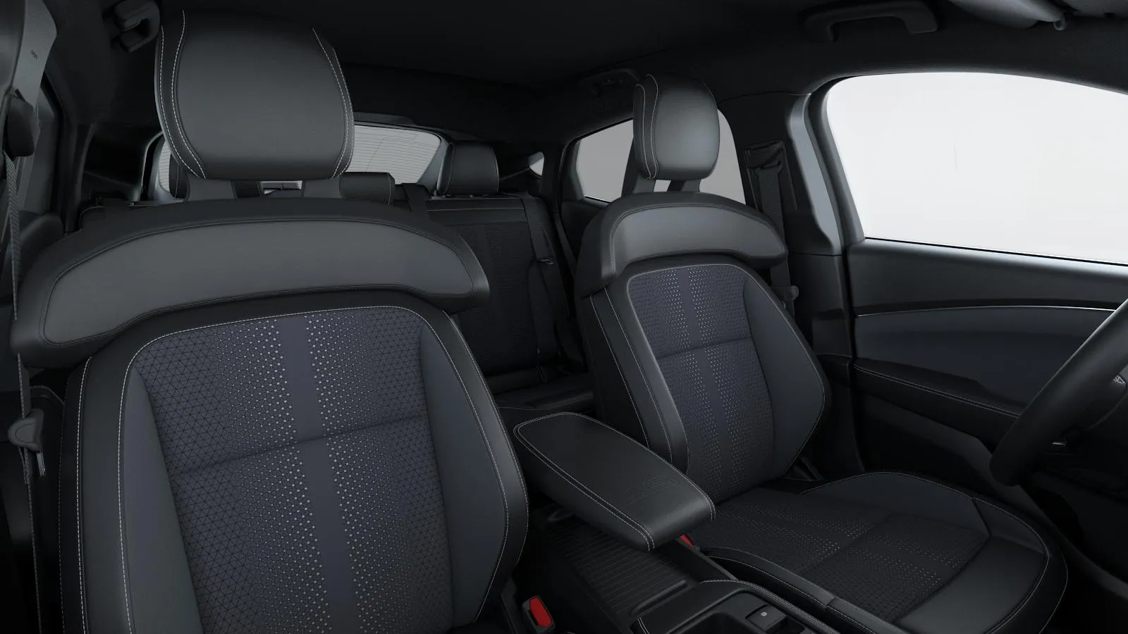 Mustang Mach-E, GT, interiér Perforovaný velur Miko/vinyl Sensico (šedá Performance), rear-seats