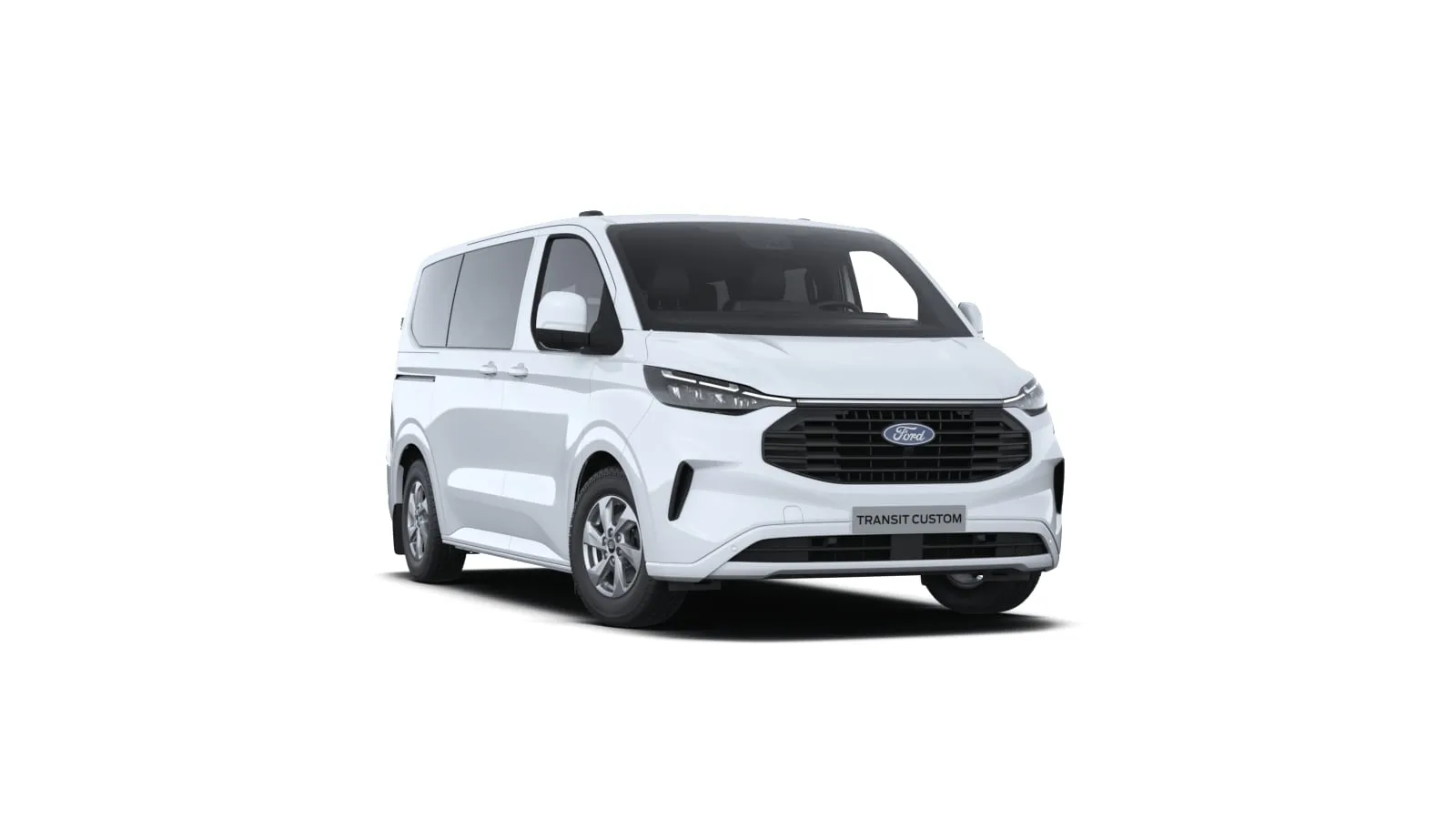 Ford Transit Custom Kombi M1 Limited v barvě bílá Frozen – pohled zepředu