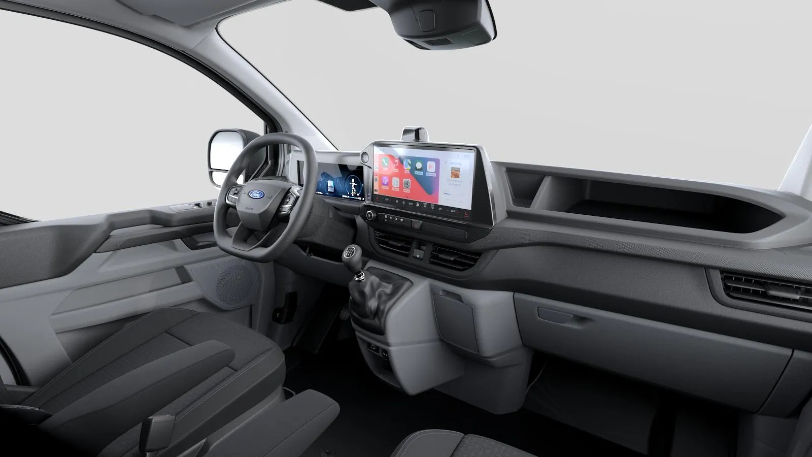 Transit Custom DCiV 320 L1 H1, Trend, interiér Tmavé látkové potahy Trend, dashboard