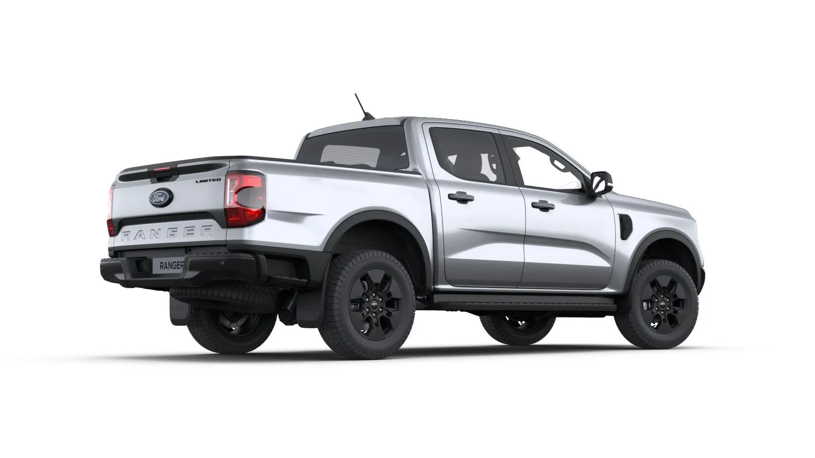Ranger Double Cab, Limited, Metalický lak karoserie – stříbrná Iconic, rear