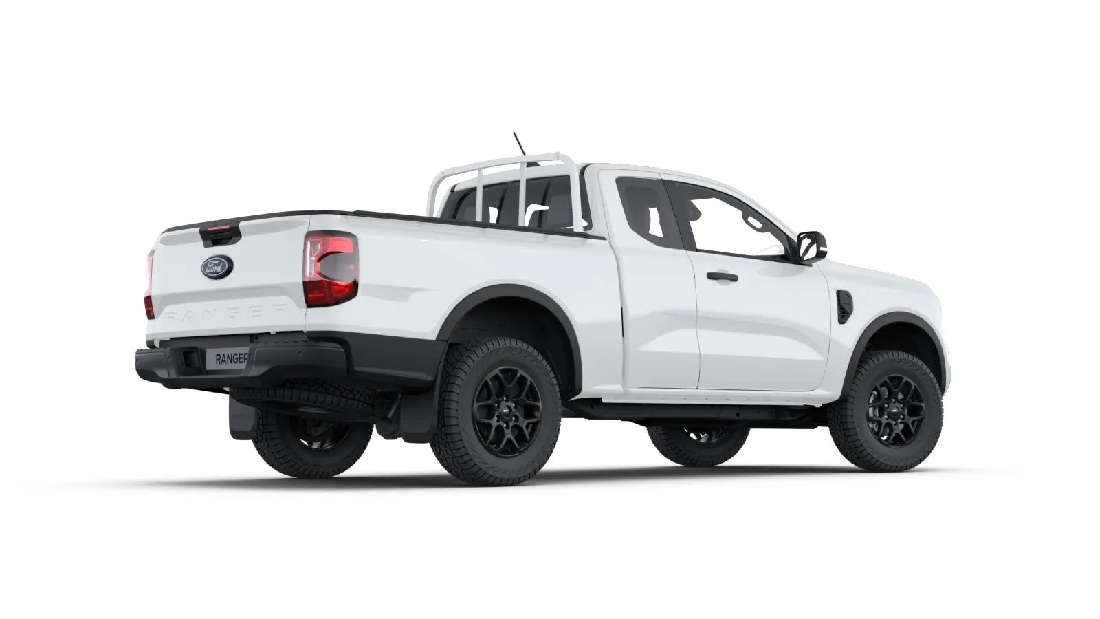 Ranger Super Cab, XLT, Nemetalický lak karoserie – bílá Frozen, rear