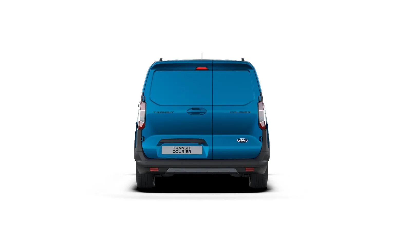 Transit Courier Van, Active, Modrá Digital Aqua, rear