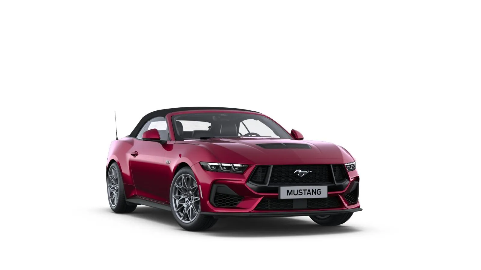 Mustang Convertible, GT, Molten Magenta, front