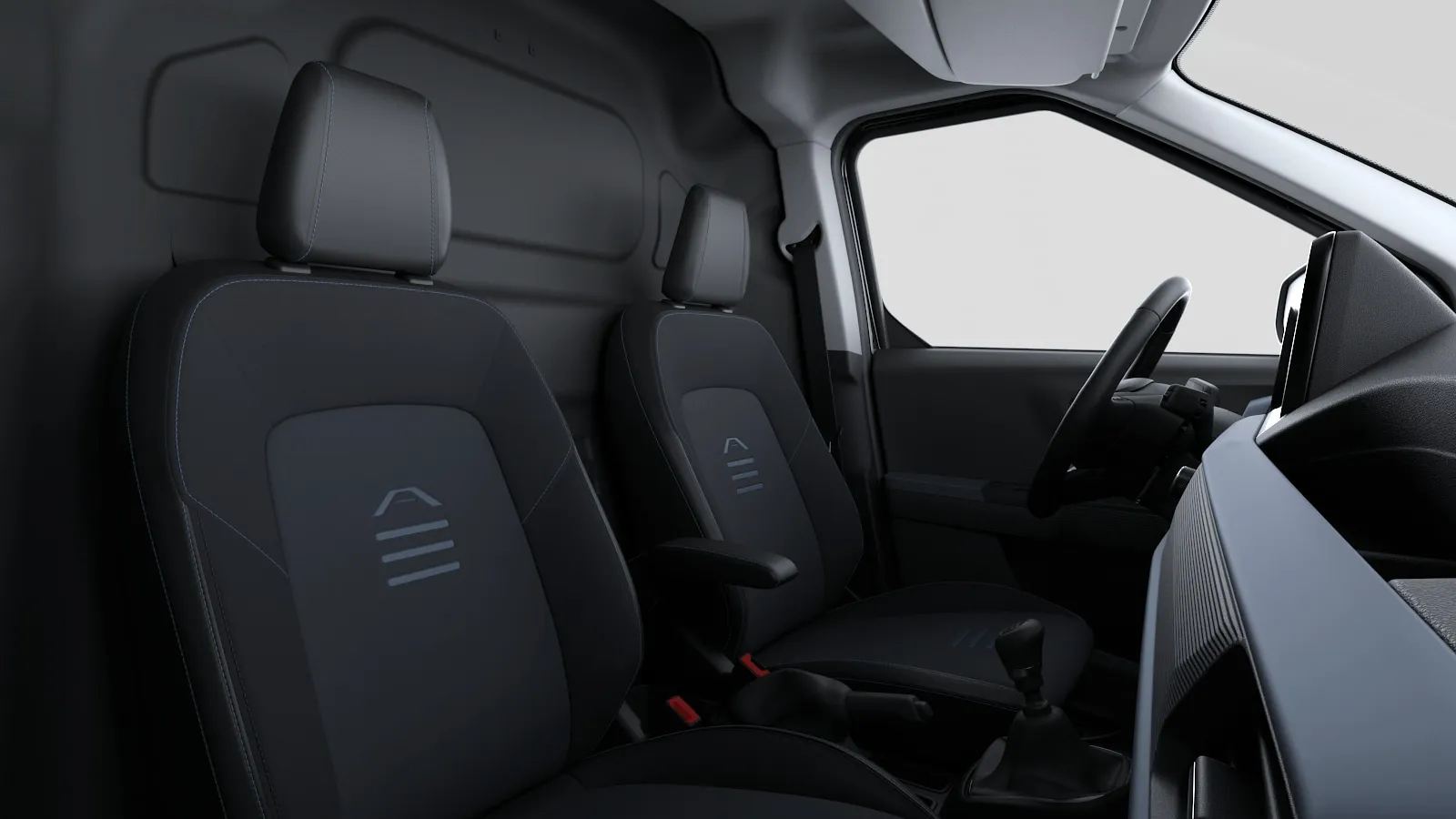 Transit Courier Van, Active, interiér Látkové potahy Nunavut / Modrá Nordic, seats