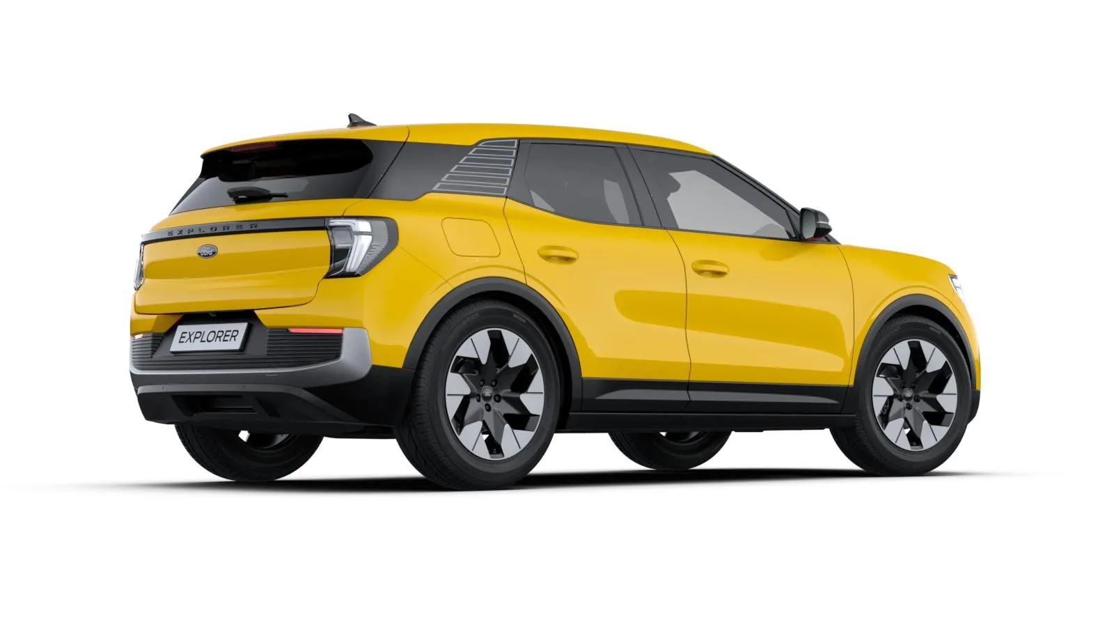 Explorer EV, Premium, žlutá Vivid, rear