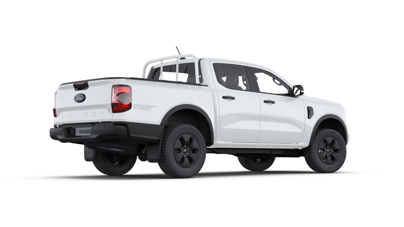 Ranger Double Cab, XLT, Nemetalický lak karoserie – bílá Frozen, rear