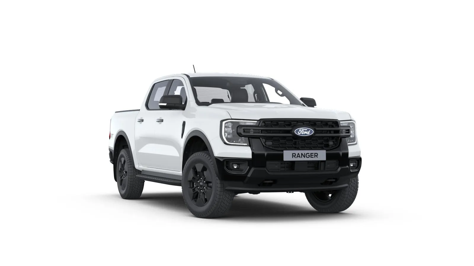 Ranger Double Cab, Limited, Nemetalický lak karoserie – bílá Frozen, front