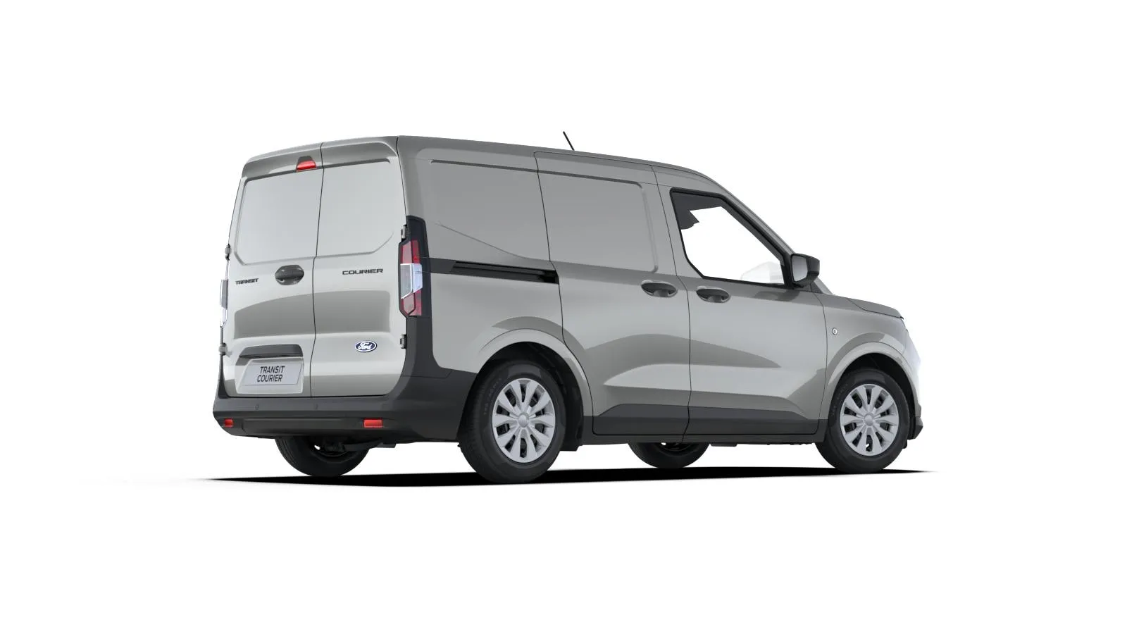 Transit Courier Van, Trend, Stříbrná Solar, side