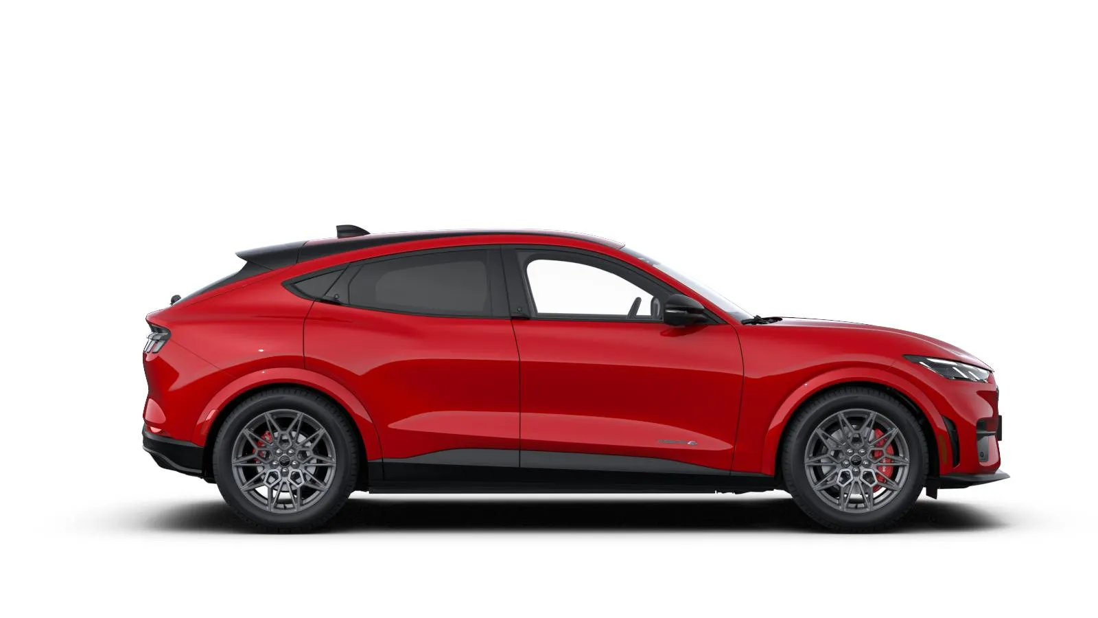 Mustang Mach-E, GT, červená Race, side
