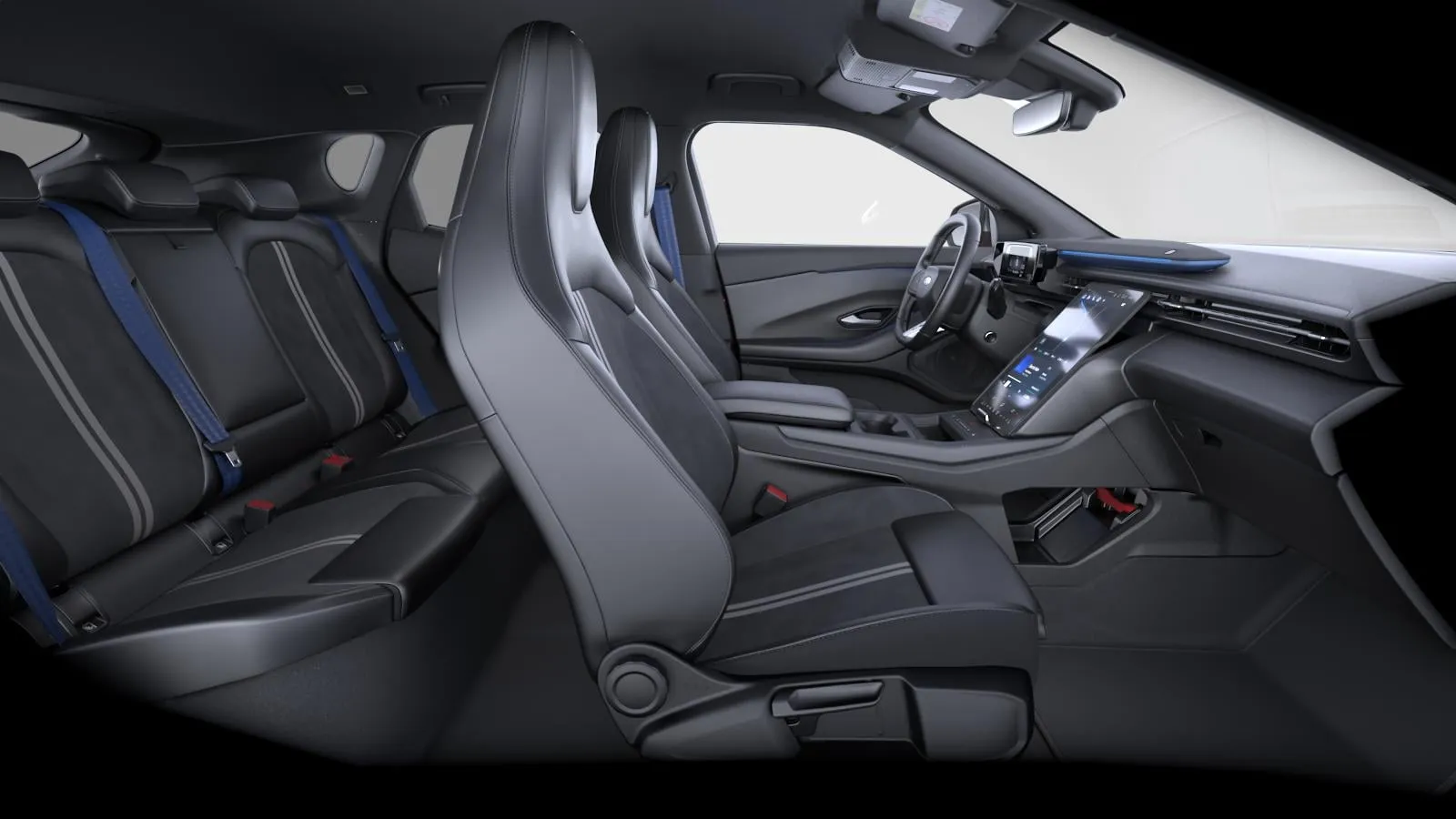 Capri, Collection, interiér Látka/prémiový vinyl Sensico v černé, seats