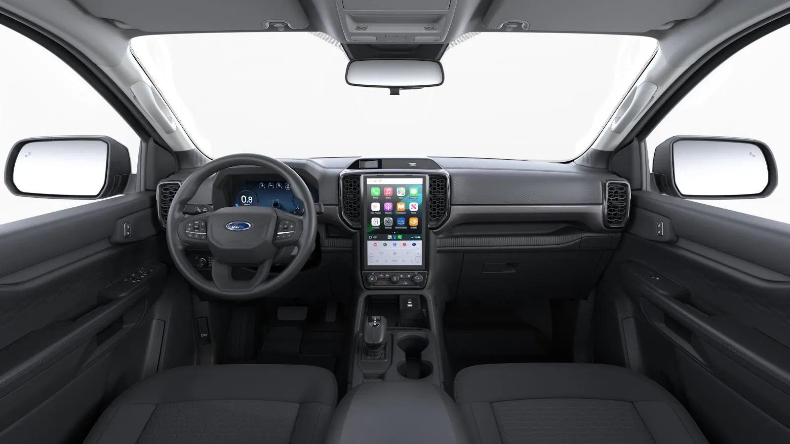 Ranger Super Cab, XLT, interiér Látka Elevate, dashboard