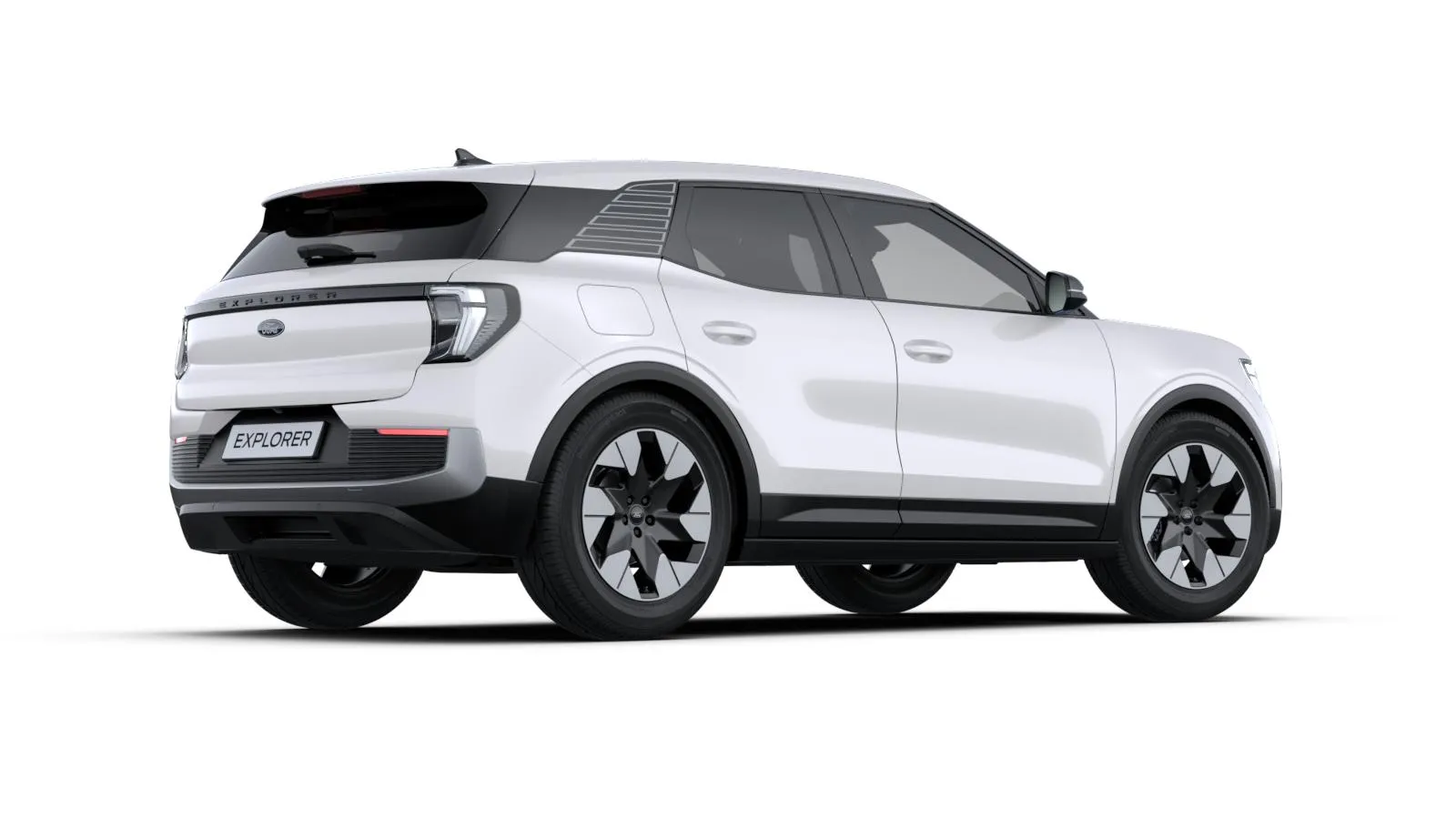 Explorer EV, Premium, bílá Frozen, rear