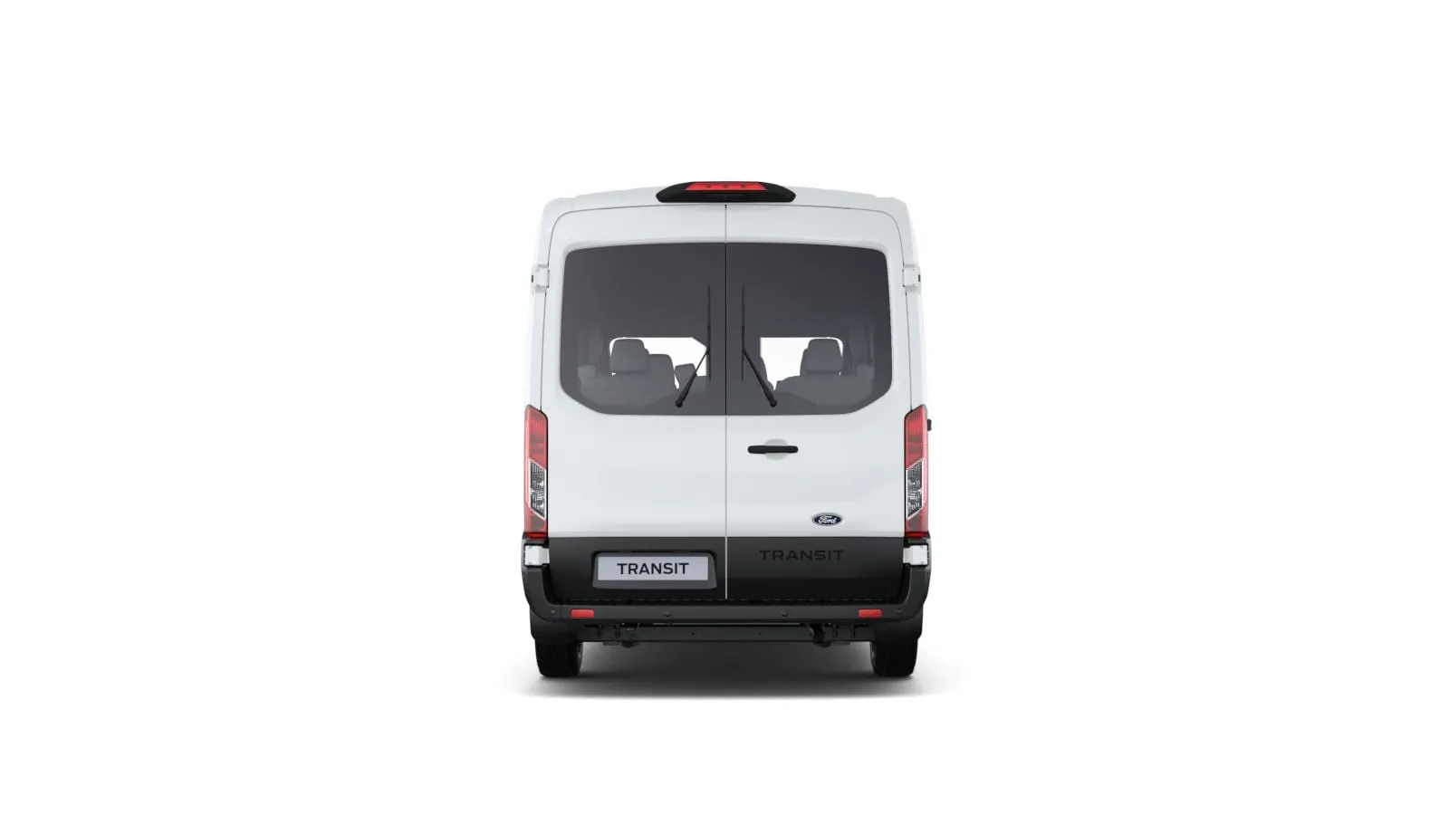 Ford Transit Kombi M1 Trend v barvě bílá Frozen – pohled zezadu