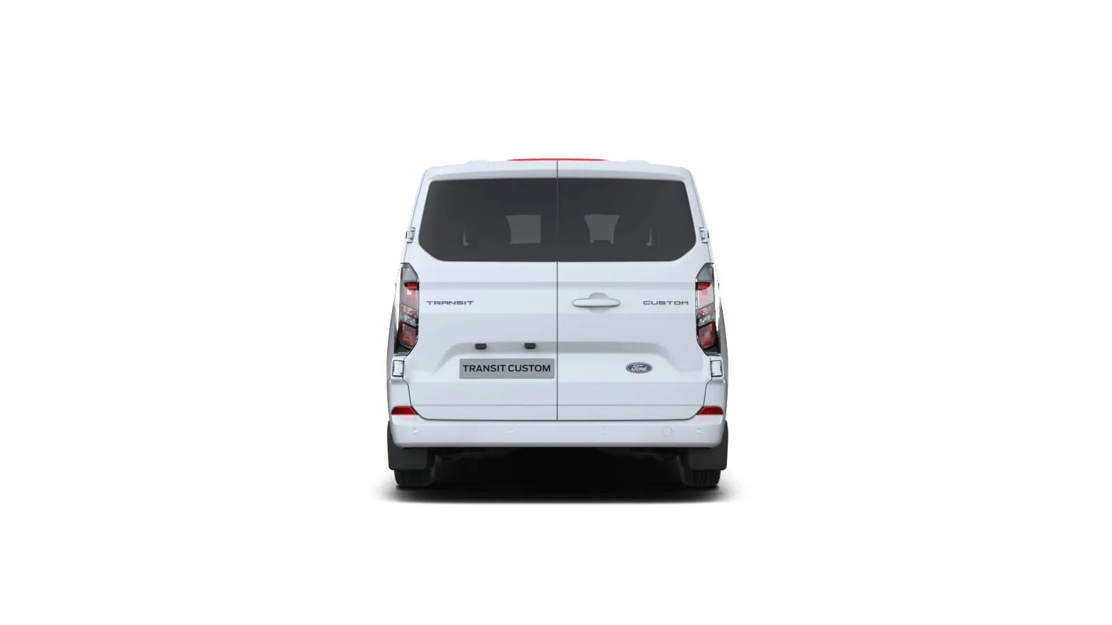 Ford Transit Custom Kombi M1 Limited v barvě bílá Frozen – pohled zezadu