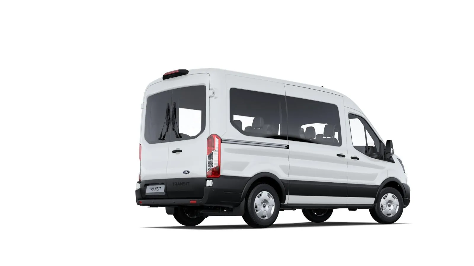 Ford Transit Kombi M1 Trend v barvě bílá Frozen – pohled z boku