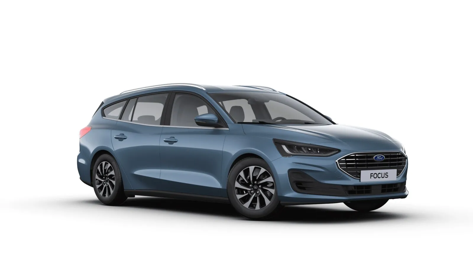 Focus kombi, Titanium, modrá Metallic, front