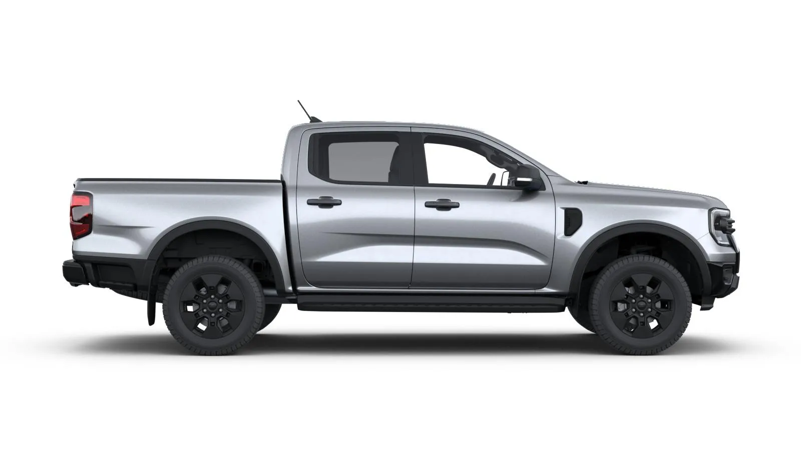 Ranger Double Cab, Limited, Metalický lak karoserie – stříbrná Iconic, side