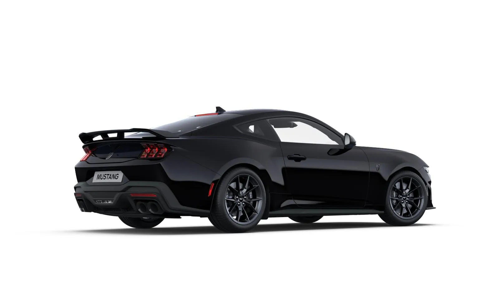 Mustang Fastback, Dark Horse, Černá Shadow, rear