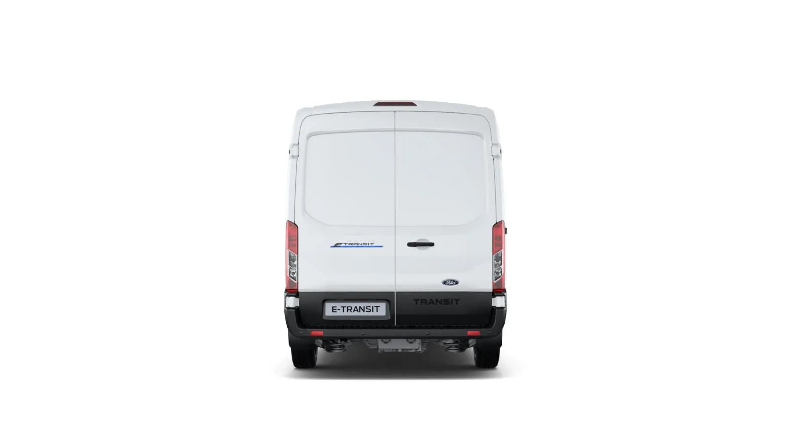 Ford Transit Van Base v barvě bílá Frozen – pohled zezadu