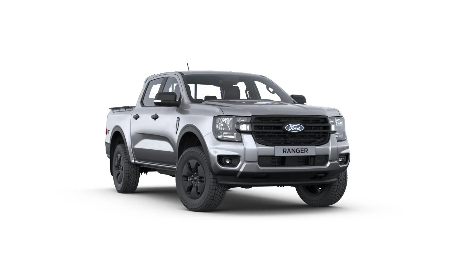 Ranger Double Cab, XLT, Metalický lak karoserie – stříbrná Iconic, front