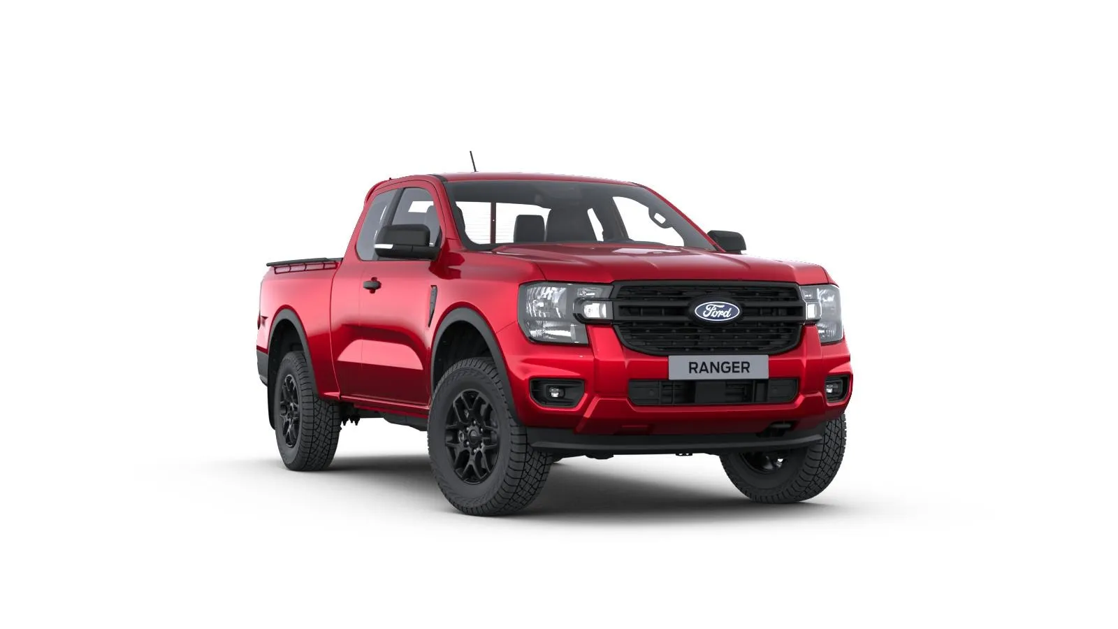 Ranger Super Cab, XLT, Metalický lak karoserie – červená Lucid, front
