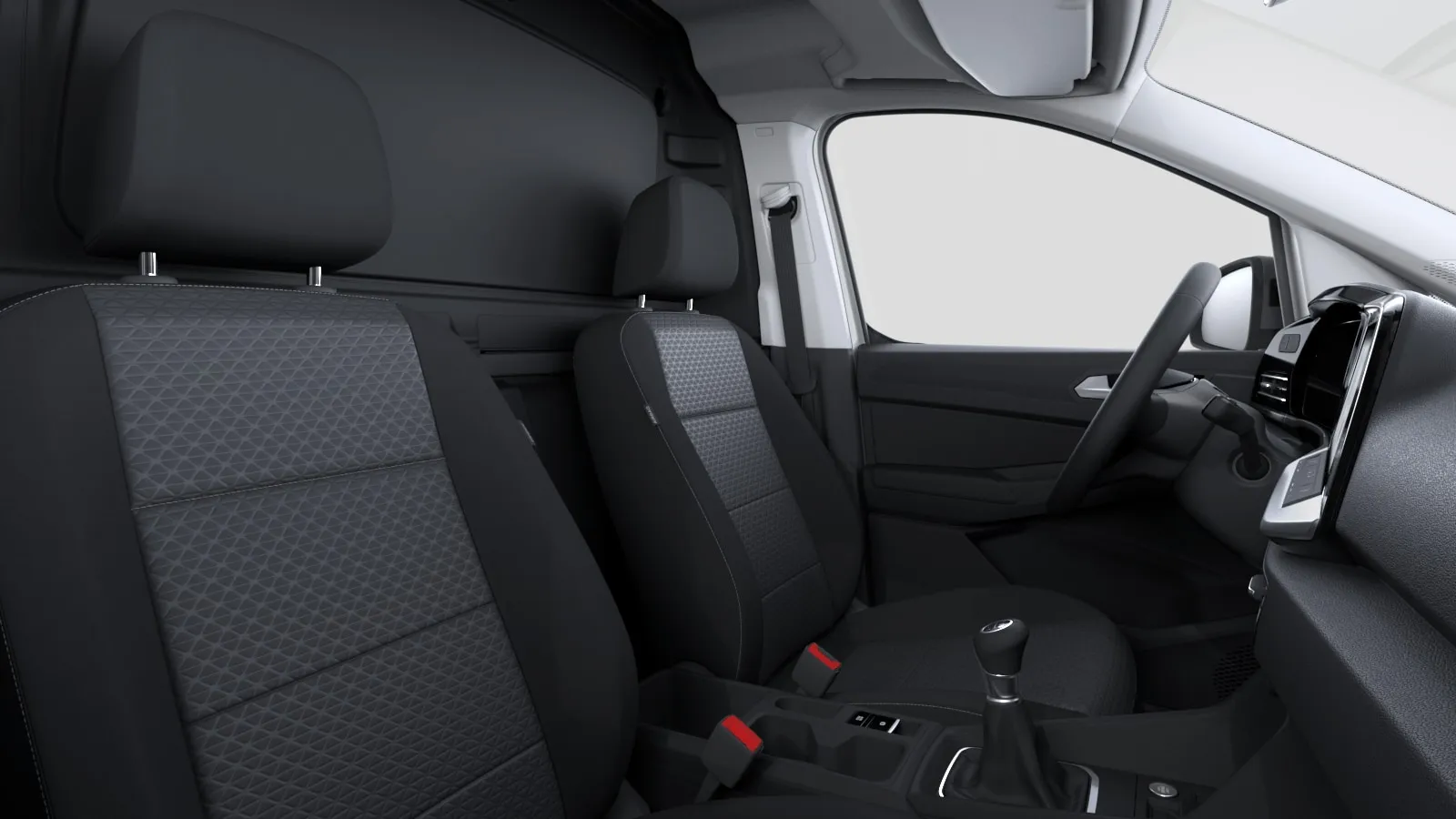 Transit Connect Van L1, Limited, interiér Tmavé látkové potahy sedadel ,Bubble' s šedým prošíváním, seats