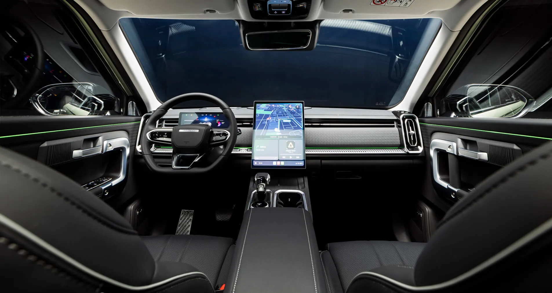 Jaecoo 7, Exclusive, interiér Černý, dashboard