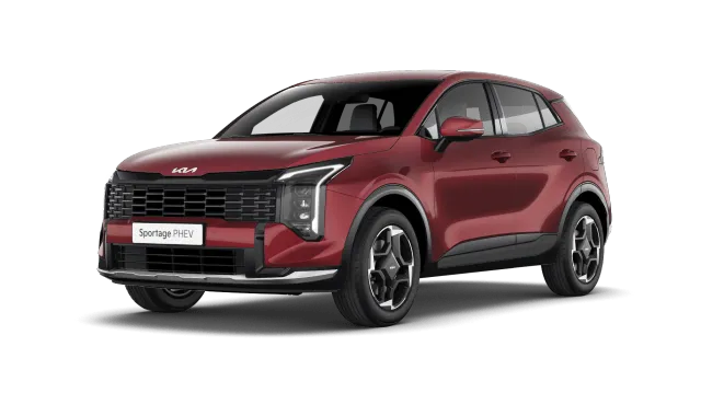 Sportage PHEV, Exclusive, Červená Magma, front