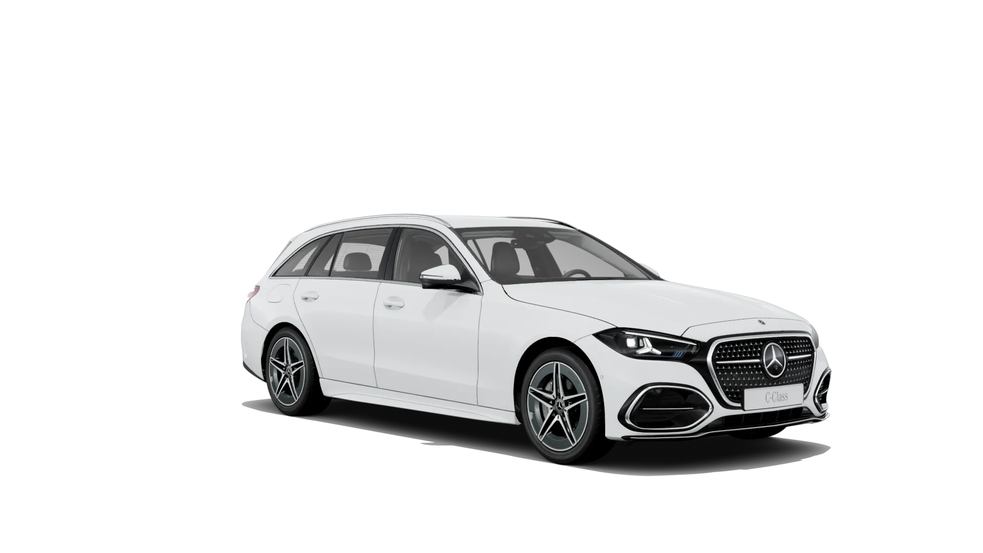 Třída C kombi (S206-fl), Linie AMG, Nemetalická bílá polar, front