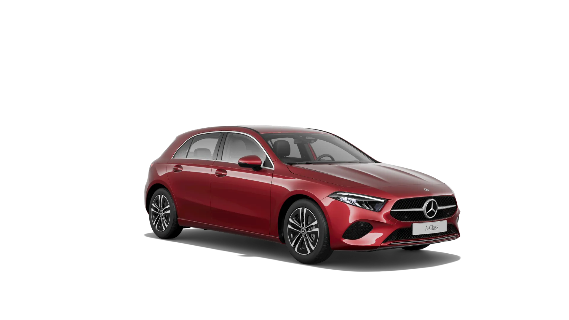 Třída A hatchback (W177-fl), Linie Progressive, Metalická červená patagonia MANUFAKTUR, front