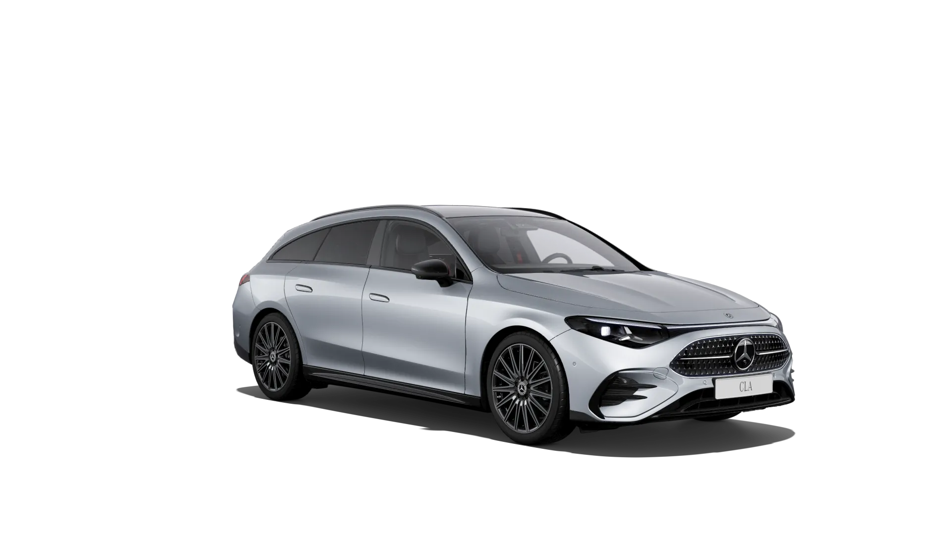 CLA Shooting Brake (X178), Linie AMG Plus, Metalická stříbrná high-tech, front