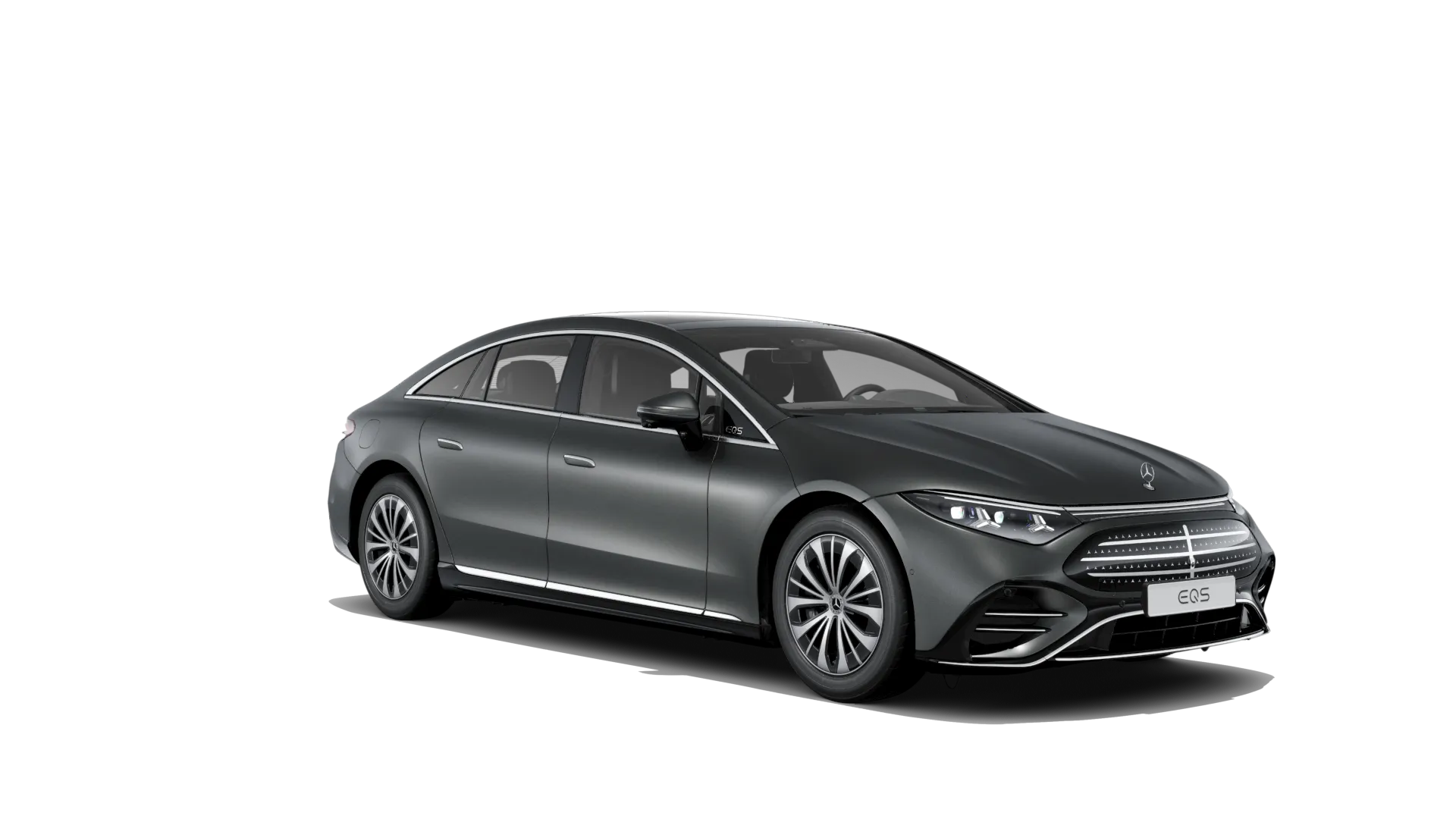 EQS sedan (V297-fl), Linie Electric Art exteriér, Magno šedá graphite MANUFAKTUR, front