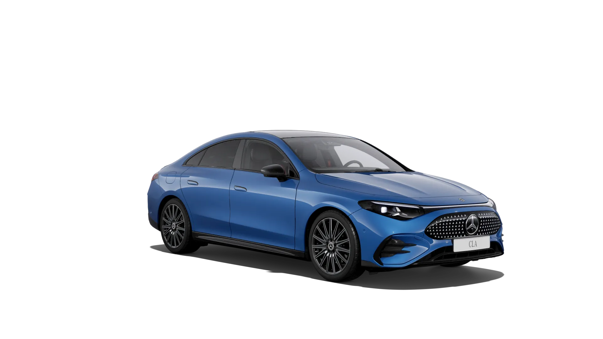 CLA (C174), Linie AMG Plus, Metalická modrá clear, front