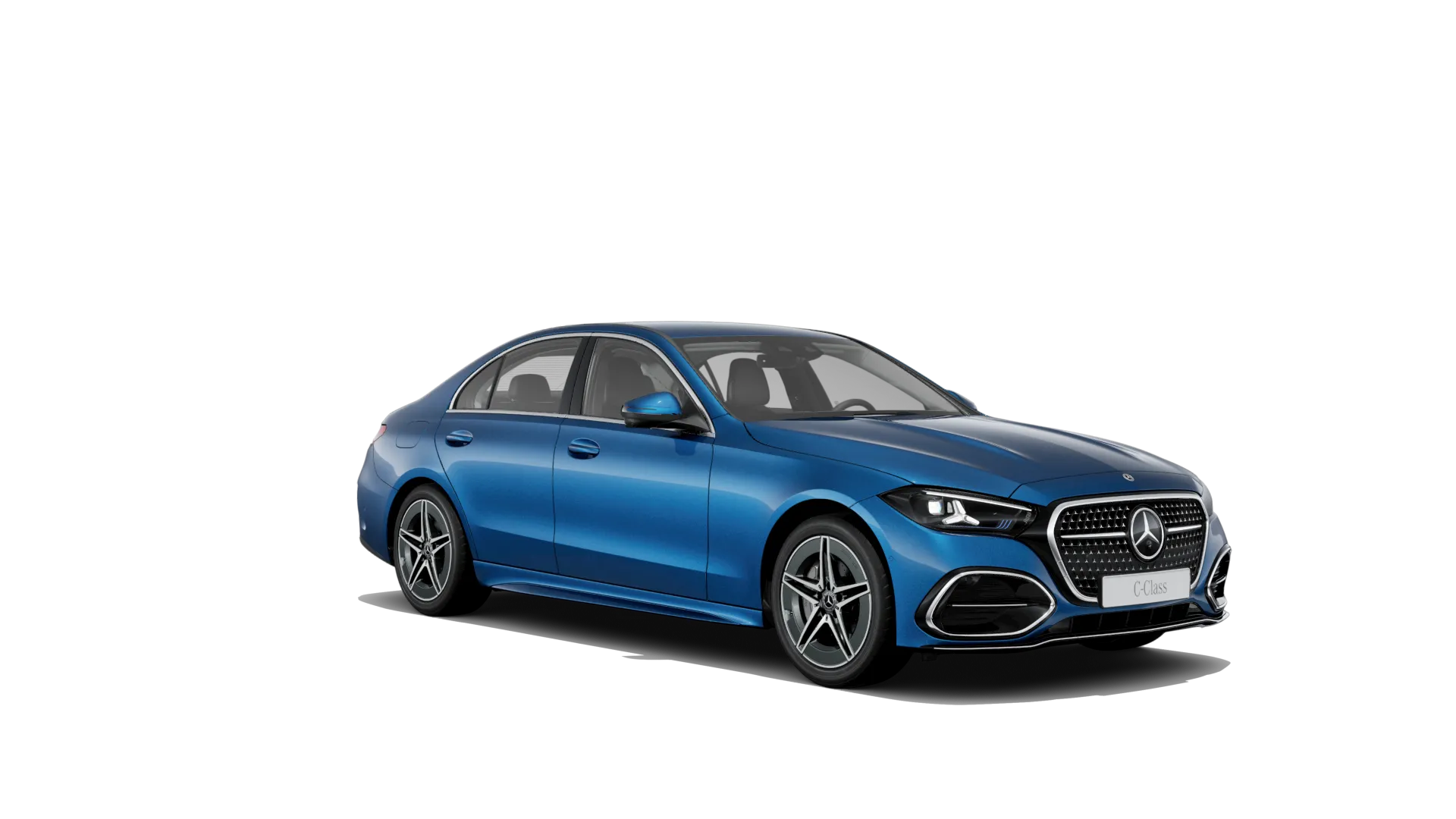 Třída C sedan (W206-fl), Linie AMG, Metalická modrá spectral, front