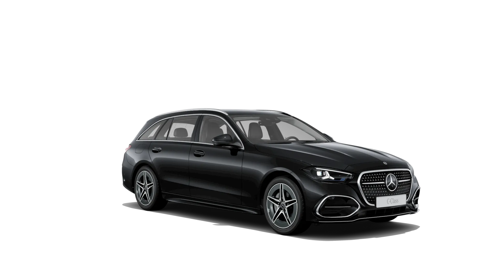Třída C kombi (S206-fl), Linie AMG, Metalická černá obsidian, front