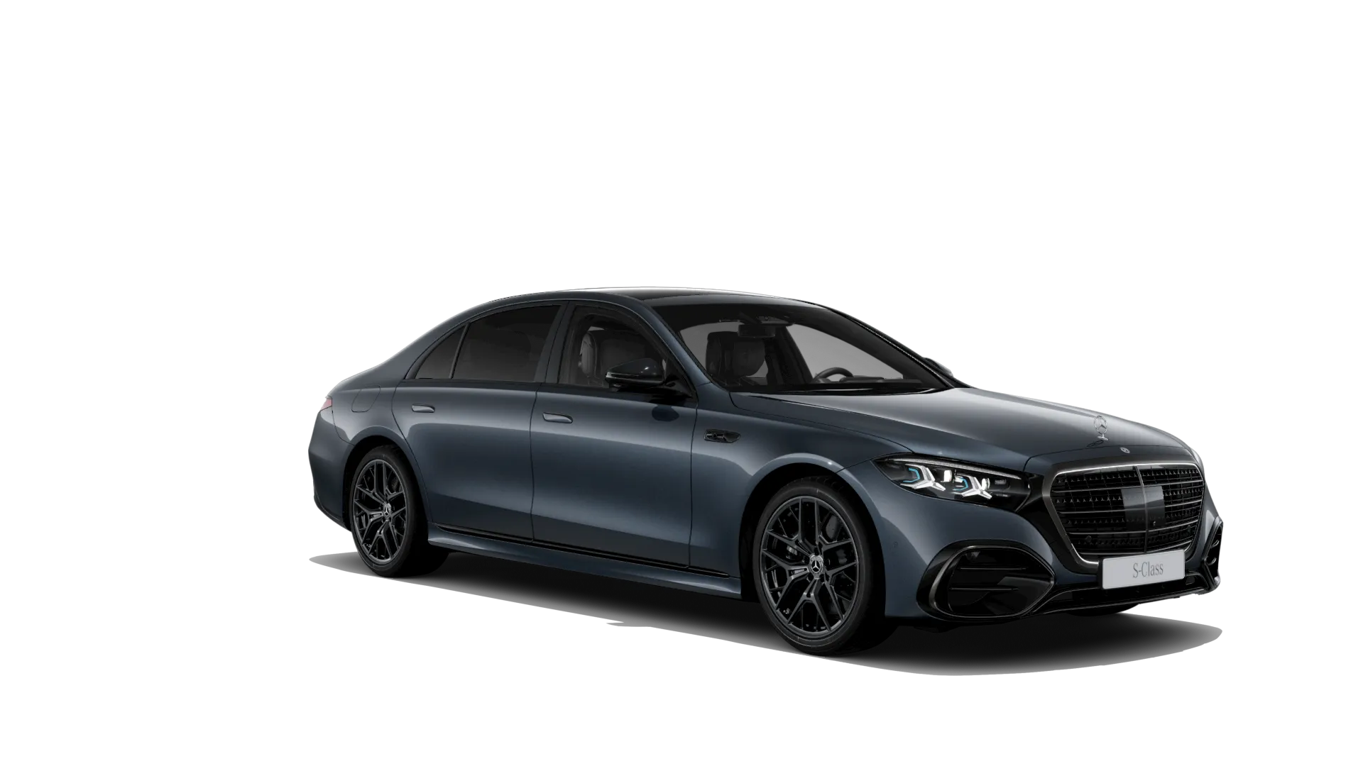 Třída S prodloužená limuzína (V223-fl), Linie AMG Plus, Metalická modrá anthracite MANUFAKTUR exclusive, front