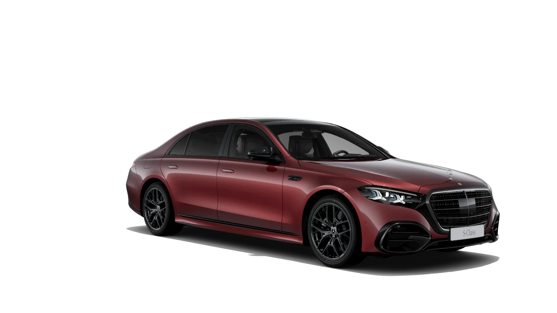 Třída S prodloužená limuzína (V223-fl), Linie AMG Plus, Metalická červená carneol MANUFAKTUR exclusive, front