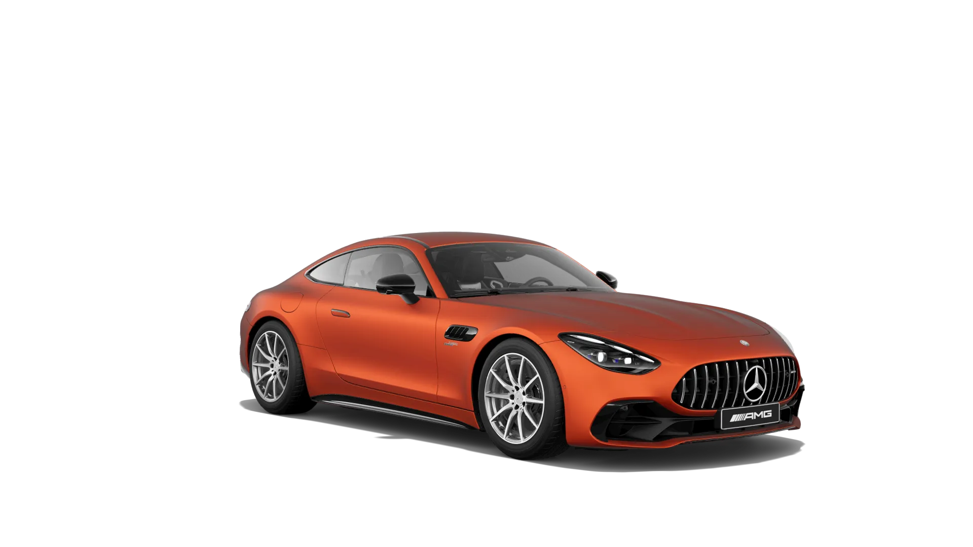 Mercedes-AMG GT kupé (C192), Sada AMG Night, Magno oranžová copper MANUFAKTUR, front