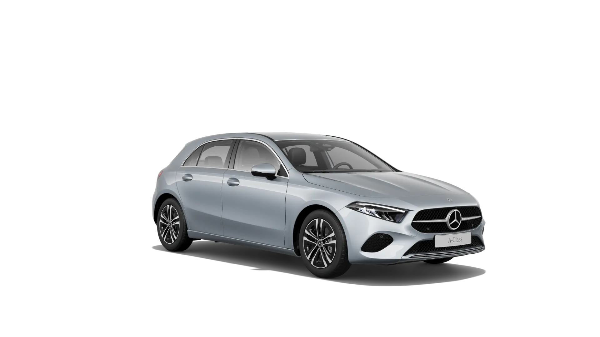 Třída A hatchback (W177-fl), Linie Progressive, Metalická stříbrná high-tech, front