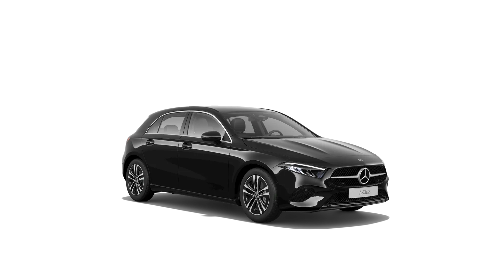 Třída A hatchback (W177-fl), Linie Progressive, Nemetalická černá night, front