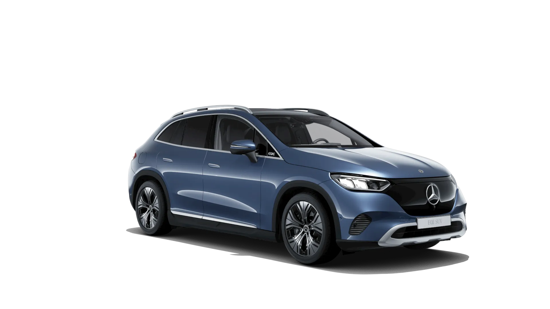 EQE SUV (X294), Linie Electric Art exteriér, Metalická modrá sodalite, front