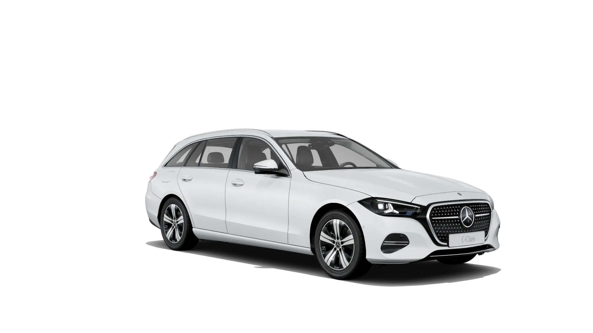 Třída C kombi (S206-fl), Linie AVANTGARDE, Bílá opalite bright MANUFAKTUR, front